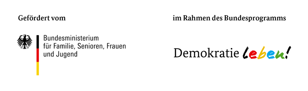 Förderhinweis Bundesprogramm Demokratie leben