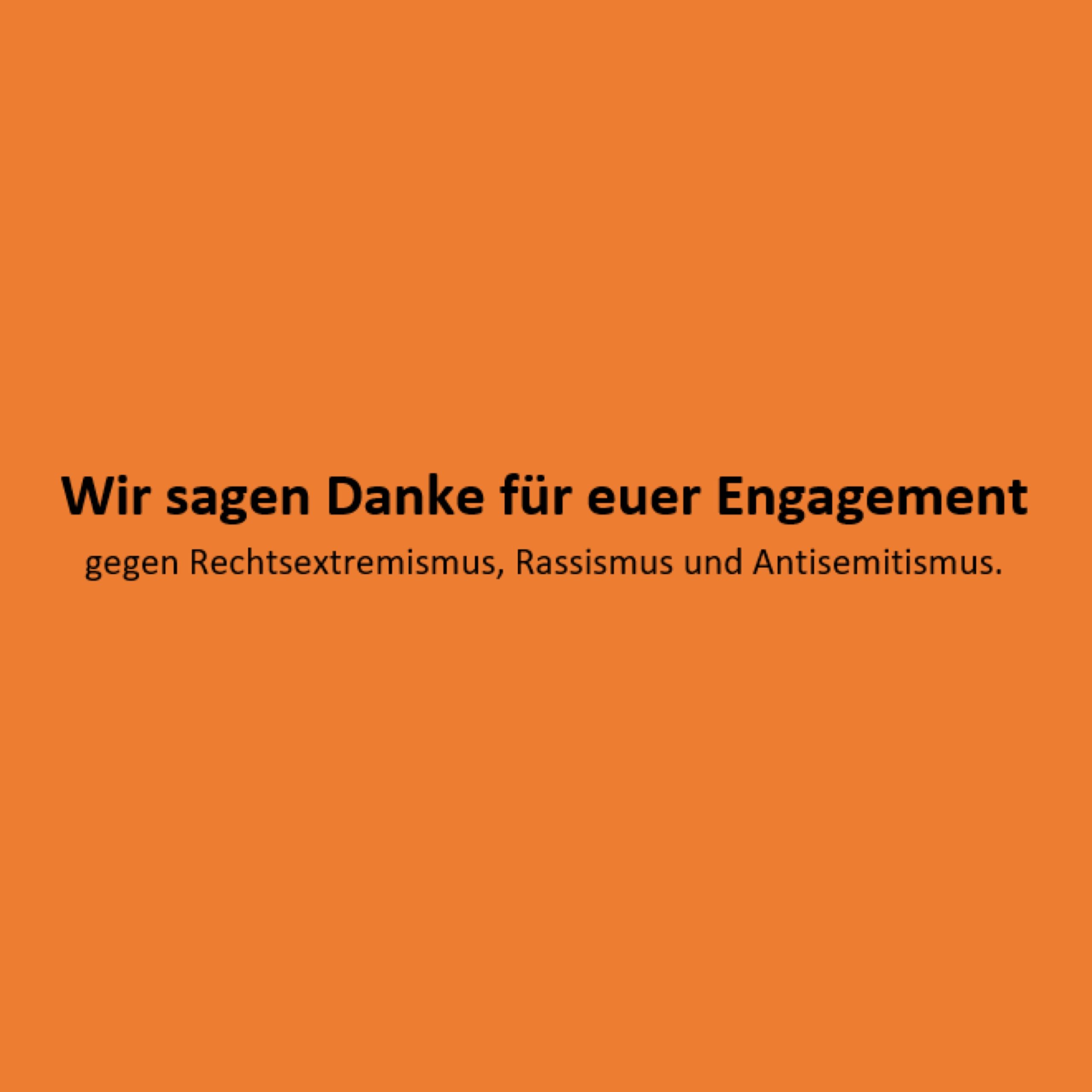 Wir sagen Danke.