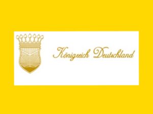 Schriftzug des "Reichsbürger"-Fantasiestaats Königreich Deutschland