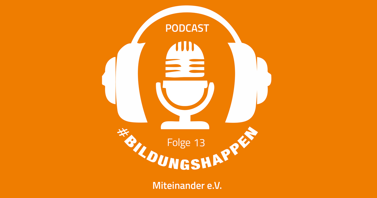 Grafik mit Hinweis auf Podcast-Folge 13